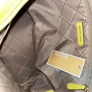 Michael Kors yellow tote purse